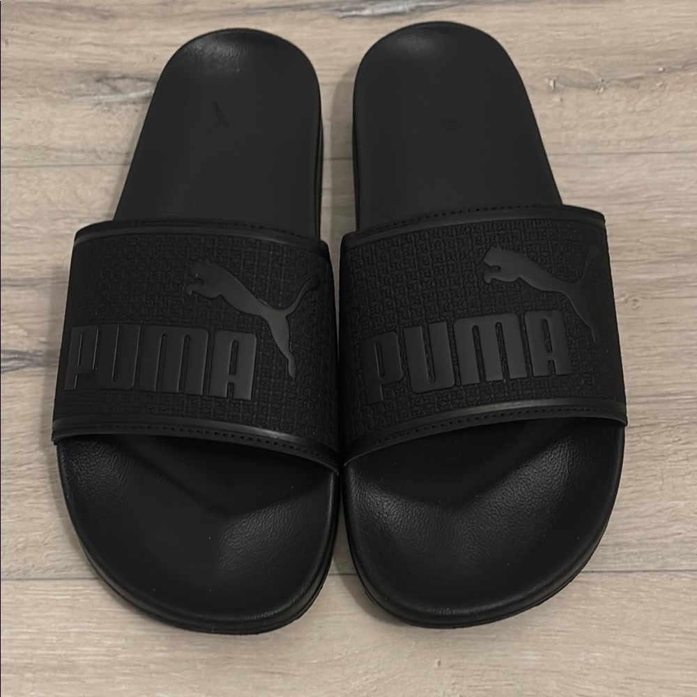 Puma Black Slide Sandals